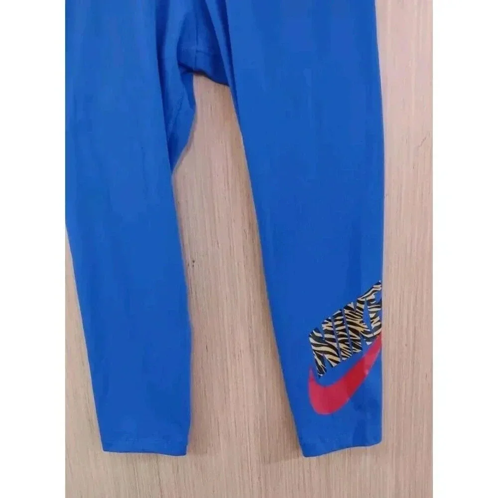 Nike Sportswear High-Waisted Big Logo Leggings Women's Blue‎ - Medium